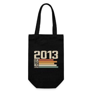 2013 Vintage - Retro 2013 Anniversary Gift 2013 - Gift Bag for Bottles - black - Front