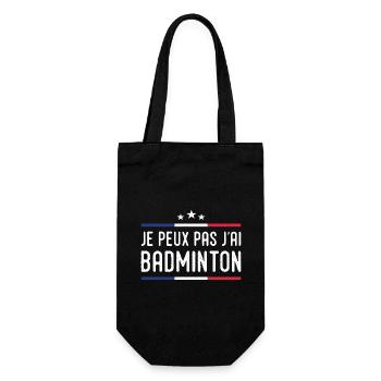 Je Peux Pas J'ai Badminton Bad Joueur de Badminton - Sac à bouteille - noir - Devant