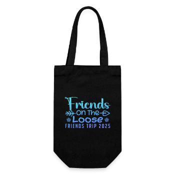 Friends On The Loose Friends Trip 2025 Vacation - Gift Bag for Bottles - black - Front