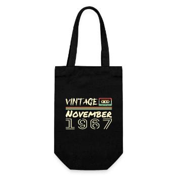 legendär seit November 1967 - November 1967 - Geschenkbeutel für Flaschen - Schwarz - Vorne