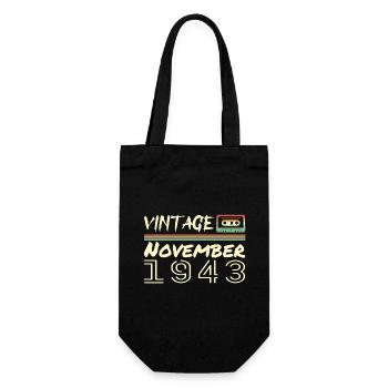 Legendary Since November 1943 - November 1943 - Gift Bag for Bottles - black - Front