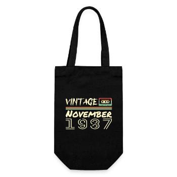 Legendary Since November 1987 - November 1987 - Gift Bag for Bottles - black - Front