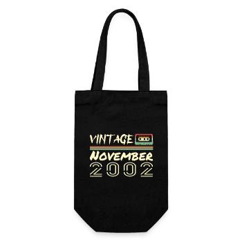 Legendary Since November 2002 - November 2002 - Gift Bag for Bottles - black - Front