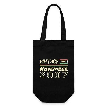 Legendary Since November 2007 - November 2007 - Gift Bag for Bottles - black - Front