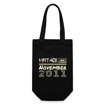 Legendary Since November 2011 - November 2011 - Gift Bag for Bottles - black - Front