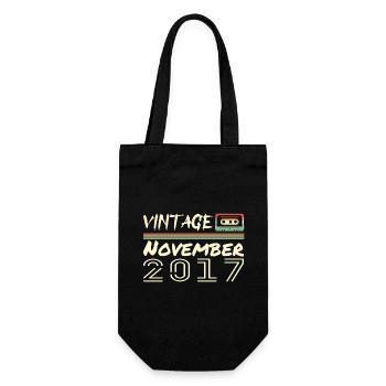 Legendary Since November 2017 - November 2017 - Gift Bag for Bottles - black - Front