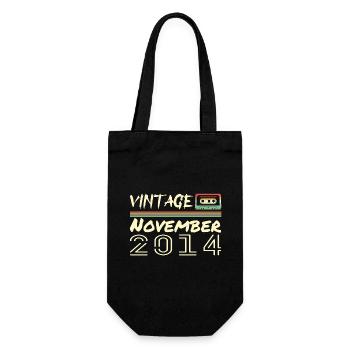 legendär seit November 2014 - November 2014 - Geschenkbeutel für Flaschen - Schwarz - Vorne