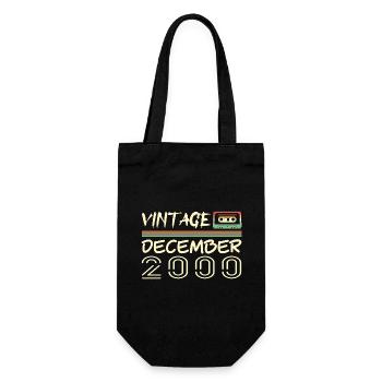 2000 December 2000 Jubilee December 2000 - Gift Bag for Bottles - black - Front