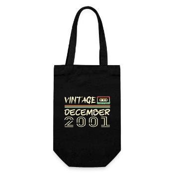 2001 December 2001 Jubilee December 2001 - Gift Bag for Bottles - black - Front