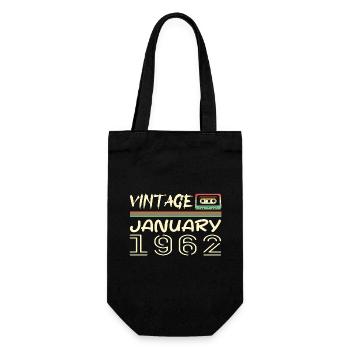 Vintage Janvier 1992 - Anniversaire Janvier 1992 - Sac à bouteille - noir - Devant