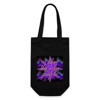 I like the color purple - Image - 2023 - Gift Bag for Bottles - black - Front