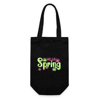 hello spring - Sac à bouteille - noir - Devant