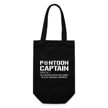 Pontoon Captain Definition Funny Pontoon Boat - Sac à bouteille - noir - Devant