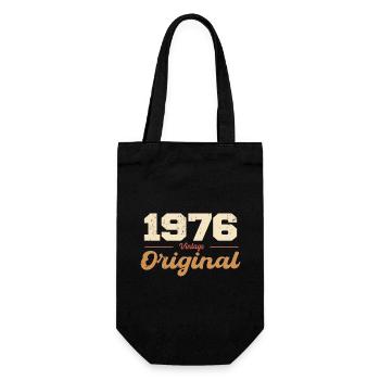 1976 Vintage Anniversaire Rétro Cadeau 1976 - Sac à bouteille - noir - Devant