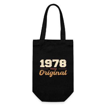 1978 Vintage Anniversaire Rétro Cadeau 1978 - Sac à bouteille - noir - Devant
