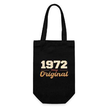 1972 Vintage Anniversaire Rétro Cadeau 1972 - Sac à bouteille - noir - Devant