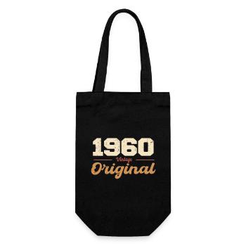 1960 Vintage Anniversaire Rétro Cadeau 1960 - Sac à bouteille - noir - Devant
