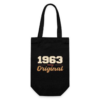 1963 Vintage Anniversaire Rétro Cadeau 1963 - Sac à bouteille - noir - Devant