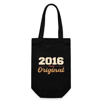 2016 Vintage Anniversary Retro Gift 2016 - Gift Bag for Bottles - black - Front
