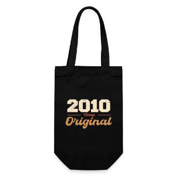 2010 Vintage Anniversaire Rétro Cadeau 2010 - Sac à bouteille - noir - Devant