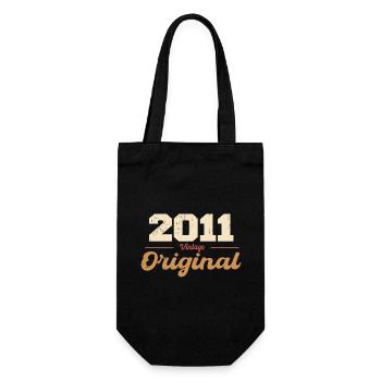 2011 Vintage Anniversaire Rétro Cadeau 2011 - Sac à bouteille - noir - Devant