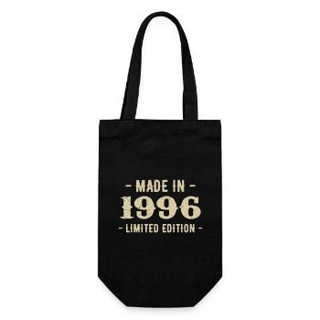 Jahrgang 1996 Geschenk in limitierter Auflage 1996 - Geschenkbeutel für Flaschen - Schwarz - Vorne