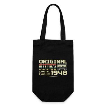 Cadeau D'anniversaire Juillet 1948 Nées en Juillet - Sac à bouteille - noir - Devant