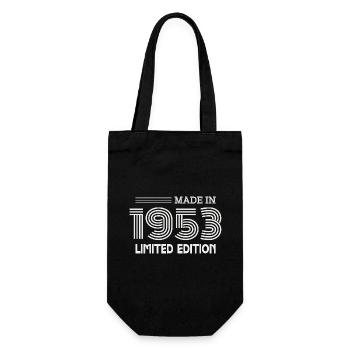1953 Geburtstagsgeschenk 1953 Geschenkidee - Geschenkbeutel für Flaschen - Schwarz - Vorne