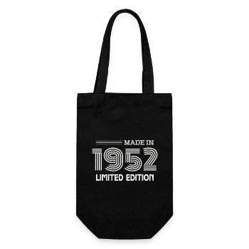 1952 Birthday Gift Idea 1952 - Gift Bag for Bottles - black - Front