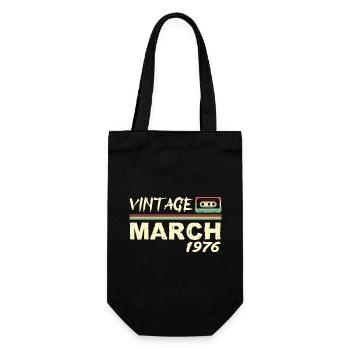 März 1976 - März 1976 - Geschenkbeutel für Flaschen - Schwarz - Vorne