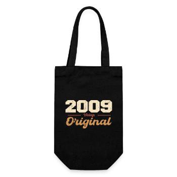 2009 Vintage Anniversaire Rétro Cadeau 2009 - Sac à bouteille - noir - Devant