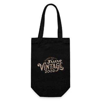 June 2002 Cadeau 22e Anniversaire Vintage 2002 - Sac à bouteille - noir - Devant
