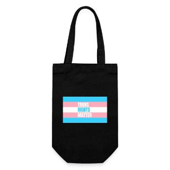 Trans Rights Matter - Geschenkbeutel für Flaschen - Schwarz - Vorne