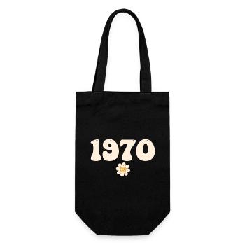1970 - Cadeau né en 1970 - Sac à bouteille - noir - Devant