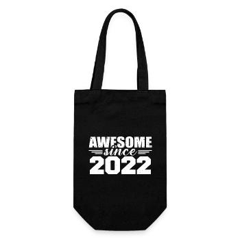 Né en 2022 Vintage Cadeau Anniversaire Rétro 2022 - Sac à bouteille - noir - Devant