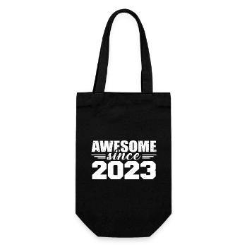 Né en 2023 Vintage Cadeau Anniversaire Rétro 2023 - Sac à bouteille - noir - Devant