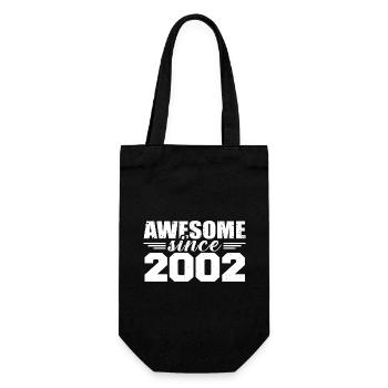 Né en 2002 Vintage Cadeau Anniversaire Rétro 2002 - Sac à bouteille - noir - Devant