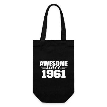 Né en 1961 Vintage Cadeau Anniversaire Rétro 1961 - Sac à bouteille - noir - Devant