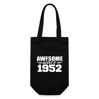 Né en 1952 Vintage Cadeau Anniversaire Rétro 1952 - Sac à bouteille - noir - Devant