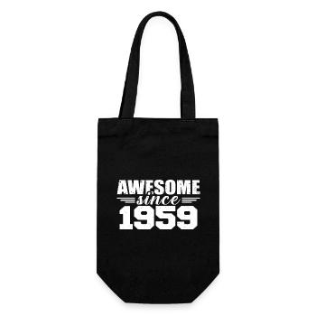 Né en 1959 Vintage Cadeau Anniversaire Rétro 1959 - Sac à bouteille - noir - Devant