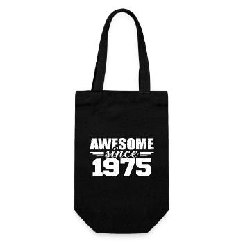 Né en 1975 Vintage Cadeau Anniversaire Rétro 1975 - Sac à bouteille - noir - Devant