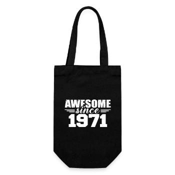 Né en 1971 Vintage Cadeau Anniversaire Rétro 1971 - Sac à bouteille - noir - Devant