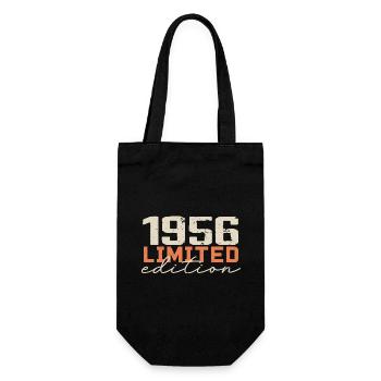 Né en 1956 | Vintage 1956 Anniversaire Rétro - Sac à bouteille - noir - Devant