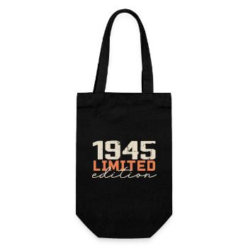 Né en 1945 | Vintage 1945 Anniversaire Rétro - Sac à bouteille - noir - Devant