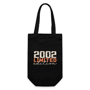 Né en 2002 | Vintage 2002 Anniversaire Rétro - Sac à bouteille - noir - Devant