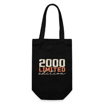 Né en 2000 | Vintage 2000 Anniversaire Rétro - Sac à bouteille - noir - Devant
