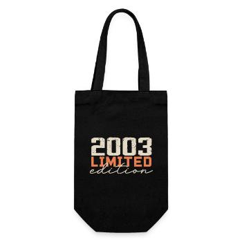 Né en 2003 | Vintage 2003 Anniversaire Rétro - Sac à bouteille - noir - Devant