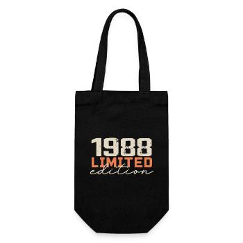 Né en 1988 | Vintage 1988 Anniversaire Rétro - Sac à bouteille - noir - Devant