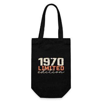 Né en 1970 | Vintage 1970 Anniversaire Rétro - Sac à bouteille - noir - Devant