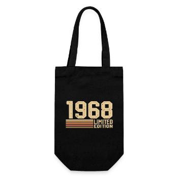 Jahrgang 1968 Geburtstag - Geschenk 1968 Jahrgang 1968 - Geschenkbeutel für Flaschen - Schwarz - Vorne